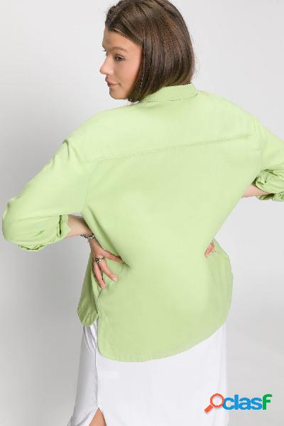 Camicia di jeans dal taglio oversize con collo da camicia e