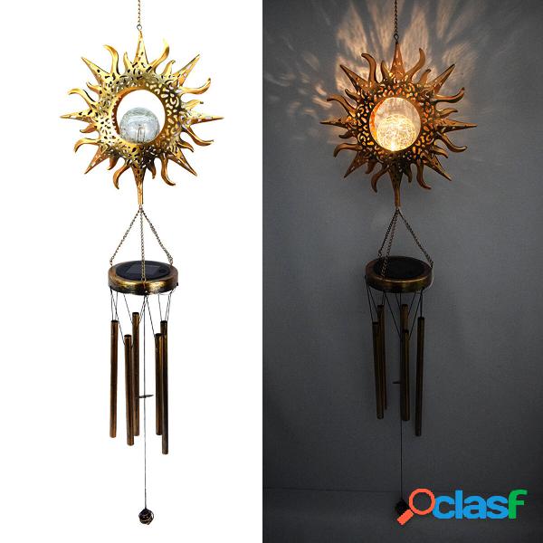 Campana del vento LED solare Alimentato lampada Decorazioni