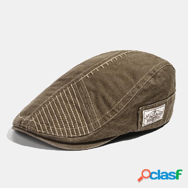 Cappello in avanti da uomo con colletto da pittore in cotone