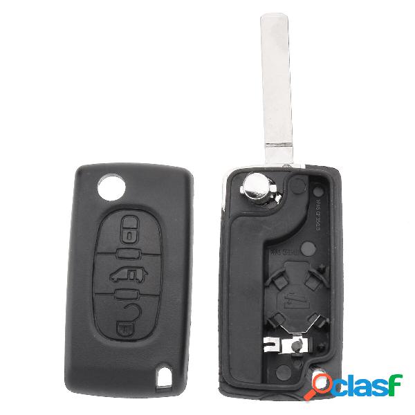 Car 3 Pulsanti Chiave FOB Rimuovere la cassa con la lama per