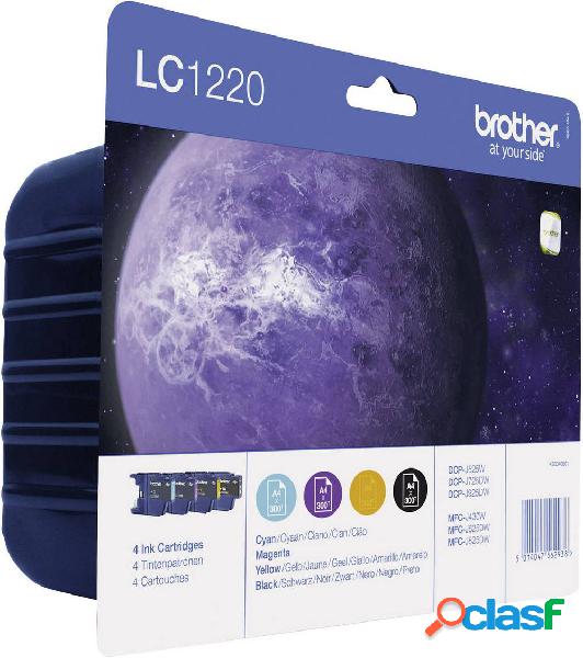 Cartuccia Brother Originale LC-1220 Imballo multiplo Nero,