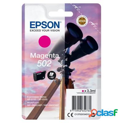 Cartuccia Epson C13T02V34010 502 Binocolo originale MAGENTA