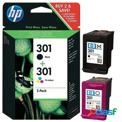 Cartuccia Hp N9J72AE (Conf. da 2 pz.) originale NERO+COLORE