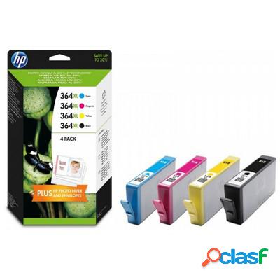 Cartuccia Hp N9J74AE (Conf. da 4 pz.) originale NERO+COLORE