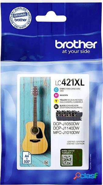 Cartuccia dinchiostro Brother Originale LC421XLVAL Conf 4 pz