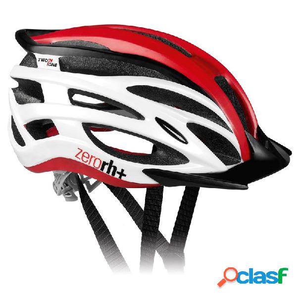 Casco ciclismo Zero Rh 2 in 1 Shiny (Colore: red, Taglia: