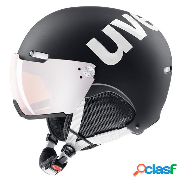 Casco sci Uvex Hlmt 500 Visor (Colore: black-white mat,