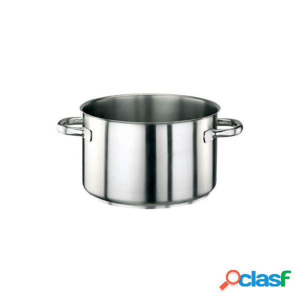 Casseruola Alta 2 Maniglie Cm 20 Serie 1000 Inox, Lt 3,8 -