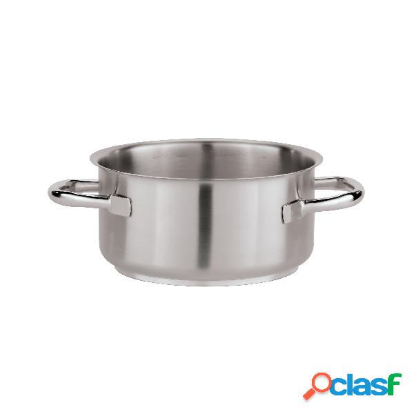 Casseruola Mezza Alta 2 Maniglie C20 Serie 1000 Inox, peso