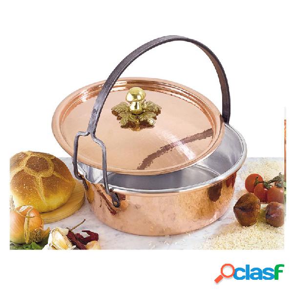 Casseruola Tipica Manico Arco diametro 28 cm in rame