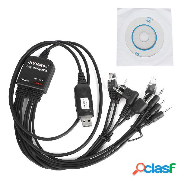 Cavo di programmazione USB 8 in 1 Abbree per Baofeng UV5R