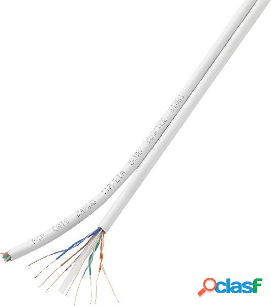 Cavo di rete CCA CAT 6, confezionato Doppio U/UTP 2 x (4 x 2