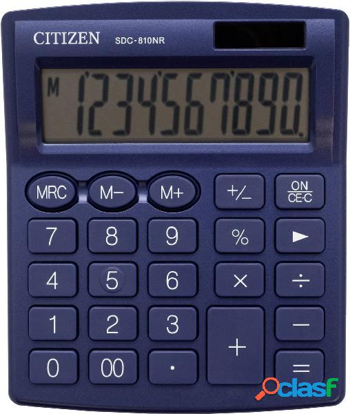 Citizen Office SDC-810NRNVE Calcolatrice tascabile Blu