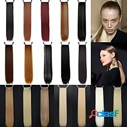 Code Pezzo di capelli Liscio Classico Capelli sintetici 24