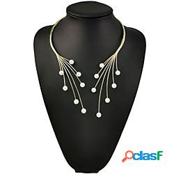 Collane con ciondolo Per donna geometrico Perle Fiore
