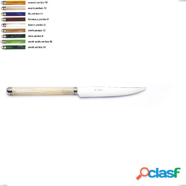 Coltello bistecca Linea Perlato, Acciaio inox 18/10