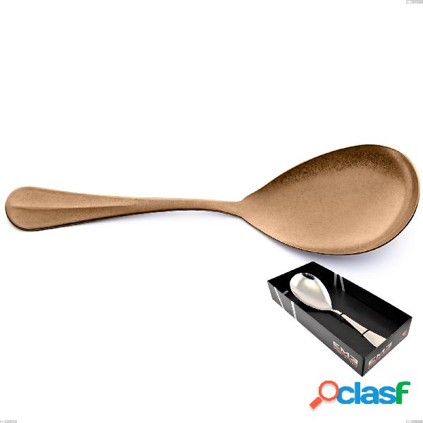 Confezione vetrina 1 pezzi pala riso Royal Retrò PVD Gold,
