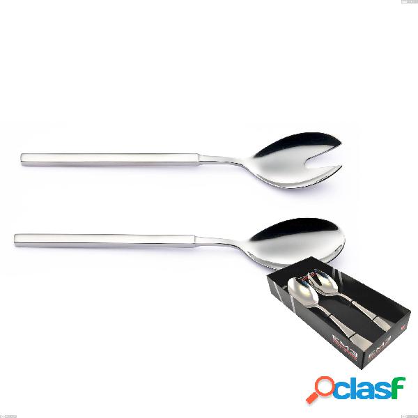 Confezione vetrina 2 pezzi insalata Zeus Inox, acciaio