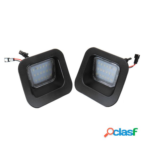 Coppia LED Numero di licenza Piatto Luci bianche per Dodge