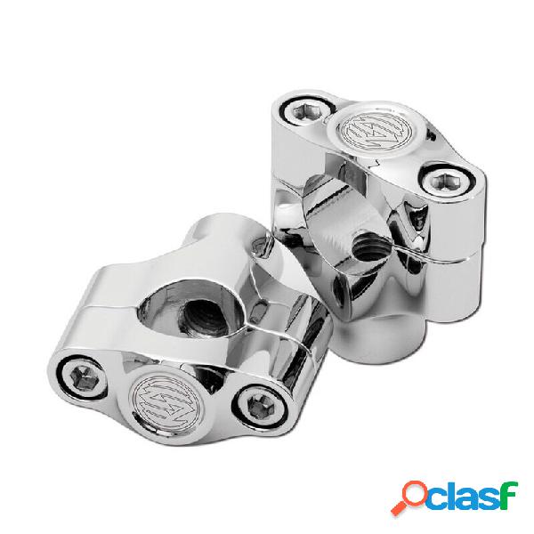 Coppia riser manubrio 25.4mm Roland Sands rialzo 38mm cromo