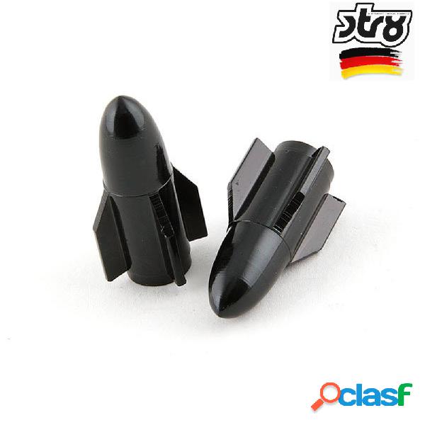 Coppia tappi tappini per valvola pneumatico rocket style