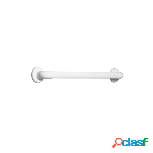 Corrimano rigato a parete da 60 cm in PVC medicale bianco