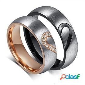 Couple Rings AAA Cubic Zirconia Silver 18K Gold Plated