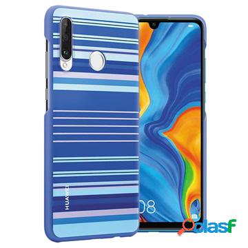 Cover Colorful per Huawei P30 Lite 51993075 - Strisce Blu