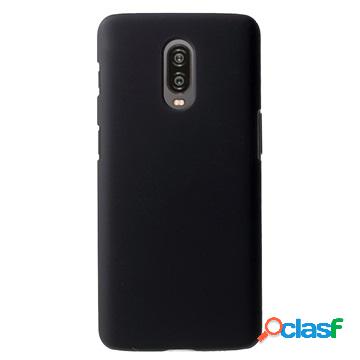 Cover in Plastica Gommata per OnePlus 6T - Nera