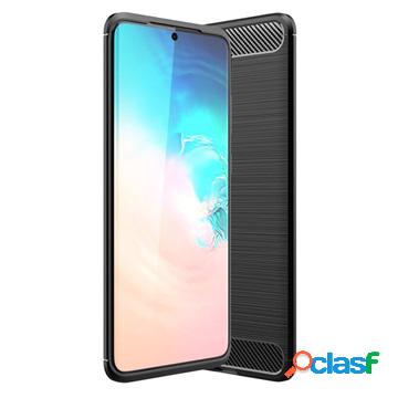 Cover in TPU Spazzolata per Samsung Galaxy S20 Ultra - Fibra