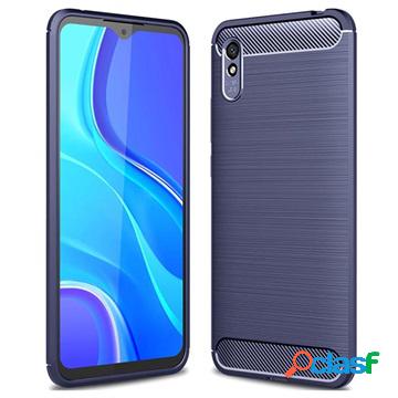 Cover in TPU Spazzolata per Xiaomi Redmi 9A - Fibra di