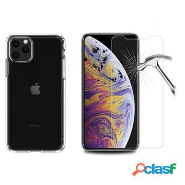 Cover in TPU con 2x Proteggi Schermo per iPhone 11 Pro Max -