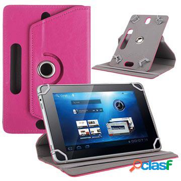 Custodia Folio Universale Rotary per Tablet - 7 - Rosa Neon