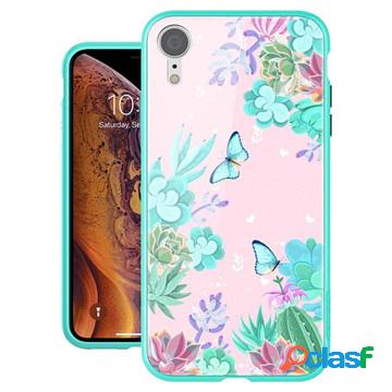 Custodia Ibrida Floreale Nillkin per iPhone XR - Fiori