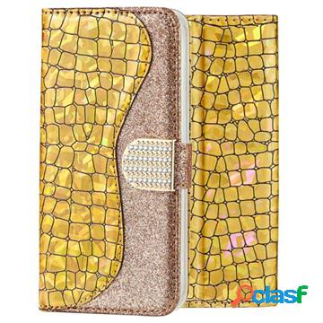 Custodia a Portafoglio Croco Bling per iPhone XS Max - Color