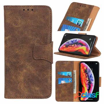 Custodia a Portafoglio Serie Vintage per Samsung Galaxy A10