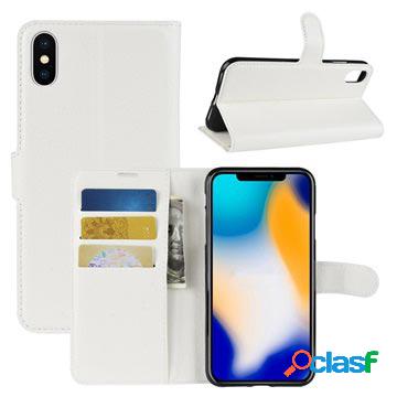 Custodia a Portafoglio Testurizzata per iPhone XS Max -