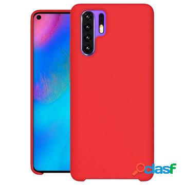 Custodia in silicone liquido Huawei P30 Pro - Rosso