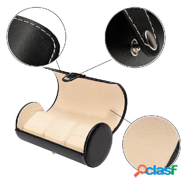 Custodia per orologi da viaggio 3-slot Custodia in pelle per