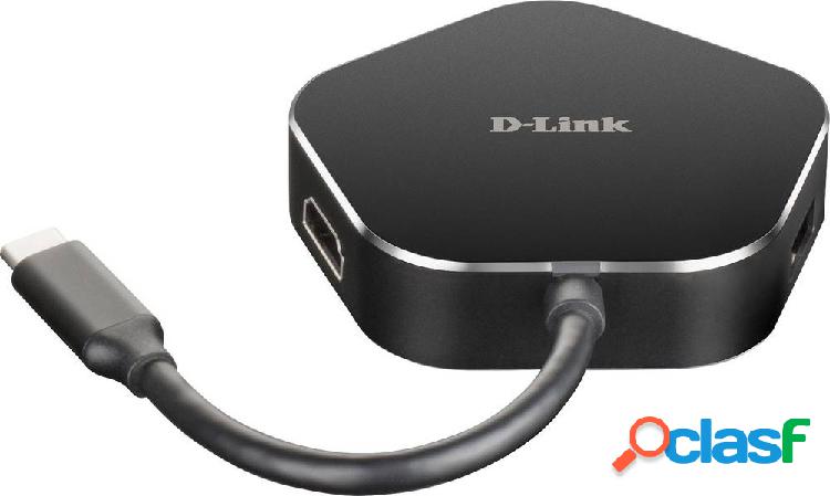 D-Link DUB-M420 4 Porte Hub USB 3.0 Nero