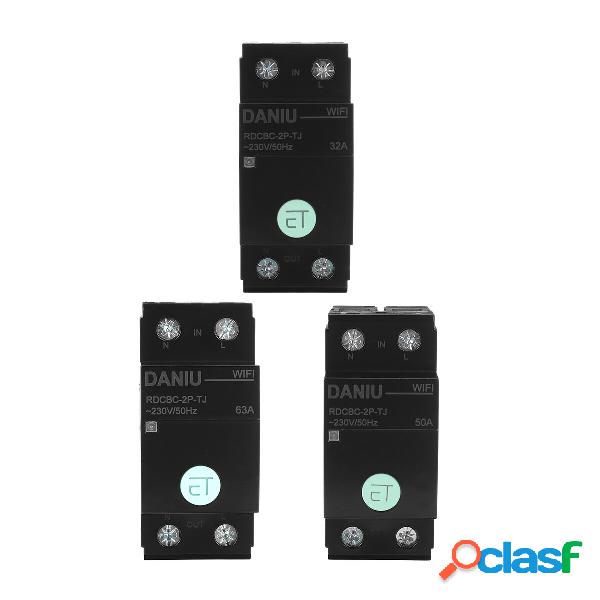 DANIU 2P 32A 50A 63A Interruttore WiFi Timer Interruttore