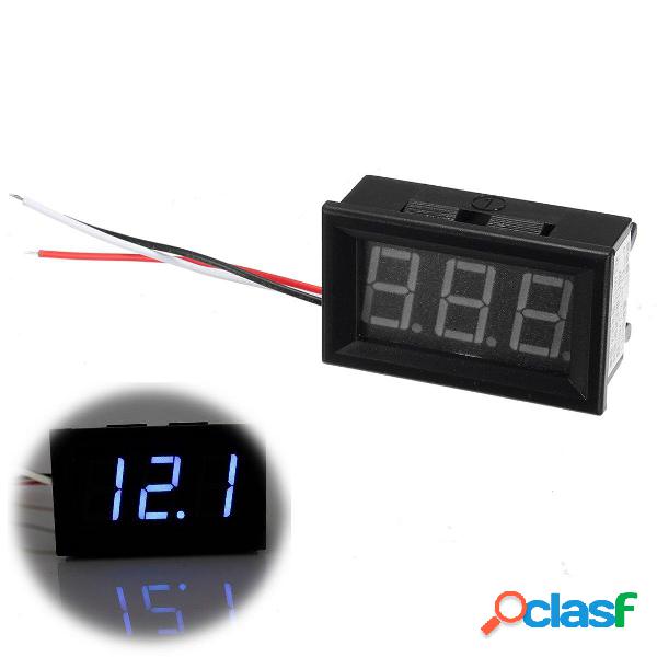 DC 0-100V Blu LED Misuratore digitale voltmetro mini