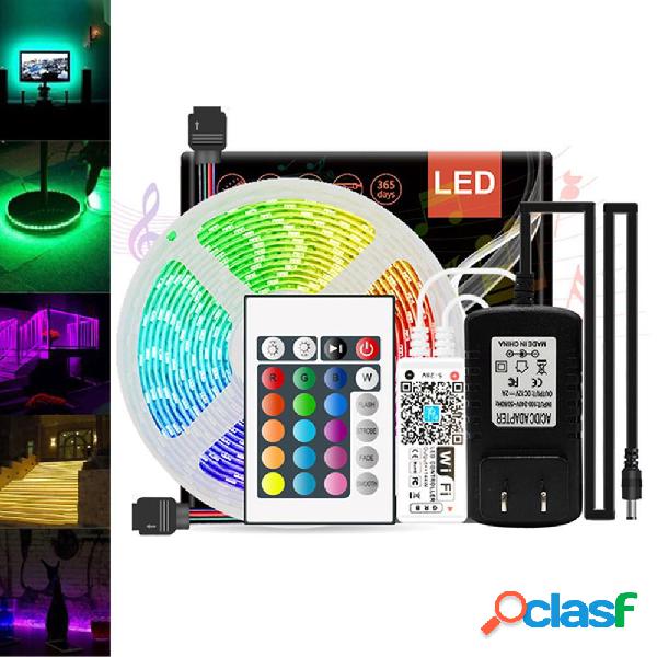 DC12V 24W Smart SMD3528 RGB 300LED Light Strip + 24Keys IR