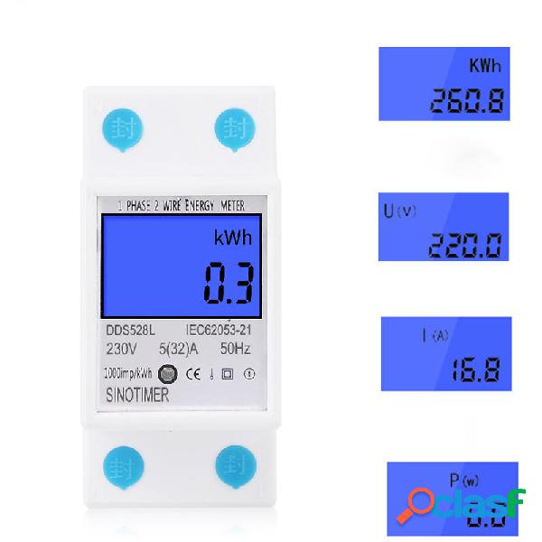 DDS528L LCD Contatore di energia digitale Display 230 V AC