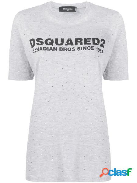 DSQUARED2 T-SHIRT DONNA S75GD0115S22146857M COTONE GRIGIO