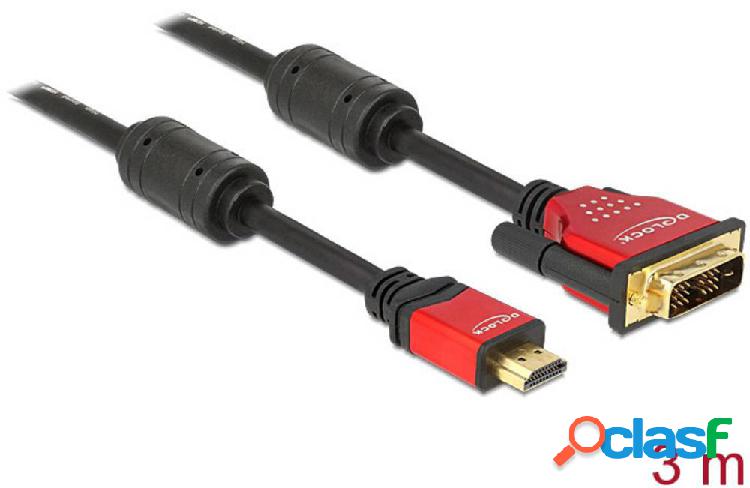 Delock HDMI / DVI Cavo adattatore Spina HDMI-A, Spina DVI-I