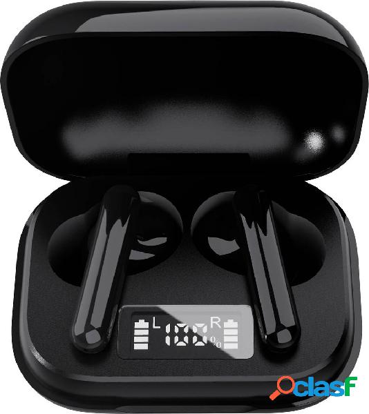 Denver TWE-38 HiFi Cuffie auricolari Bluetooth Nero