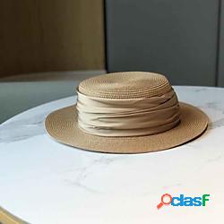Di tendenza Vimini berretto con Nastri 1 pc Matrimonio