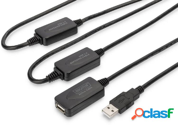 Digitus Cavo USB USB 2.0 Presa USB-A, Spina USB-A 25.00 m