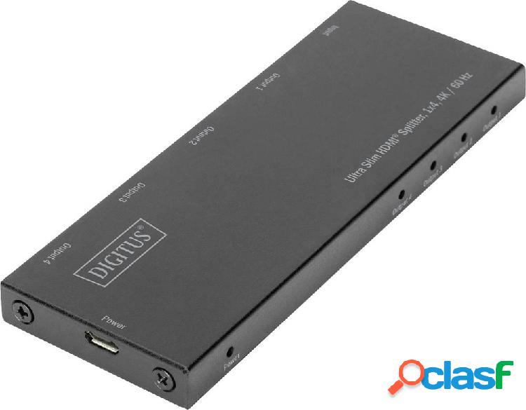 Digitus DS-45323 4 Porte Distributore, splitter HDMI Display